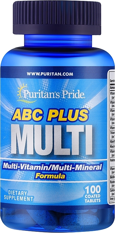 Multivitamin Complex - Puritan's Pride ABC Plus Multivitamin — photo N1