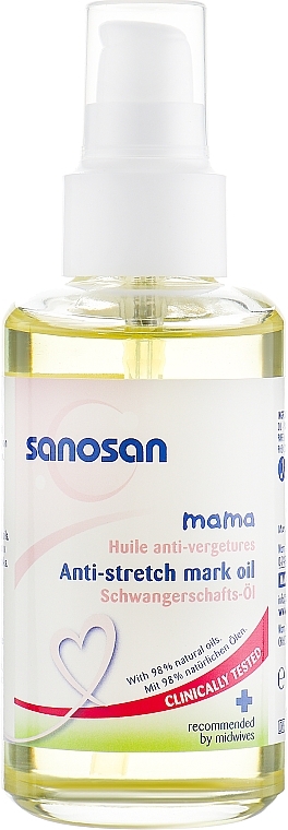 Anti Stretch Marks Oil for Pregnant Women - Sanosan Mama Anti-Stretch Mark Oil — photo N2