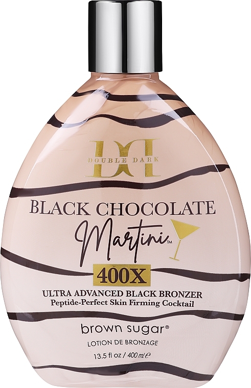 Solarium Cream with Mega-Dark Bronzers, Wheat Germs & Peptides - Tan Incorporated Martini 400X Double Dark Black Chocolate — photo N3