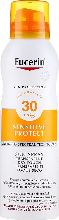 Sunscreen Body Spray - Eucerin Sun Protection Transparent Sun Spray Dry Touch SPF 30 — photo N1