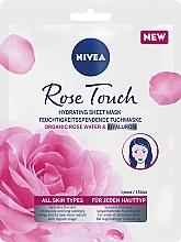Rose Water Hyaluronic Sheet Mask - Nivea Rose Touch Hydrating Sheet Mask With Organic Rose Water & Hyaluron — photo N2