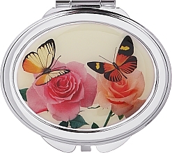 Fragrances, Perfumes, Cosmetics Cosmetic Mirror, "Butterflies", 85451, butterflies and rose - Top Choice