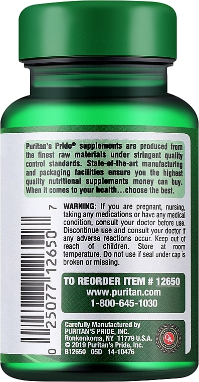 Supplement 'Magnesium with Zinc' - Puritan's Pride Magnesium With Zinc — photo N2