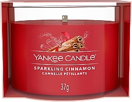 Scented Mini Candle in Jar - Yankee Candle Sparkling Cinnamon Filled Votive — photo N1