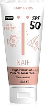 Fragrances, Perfumes, Cosmetics Baby & Kids Sunscreen - Naif Baby & Kids Sun Cream SPF50