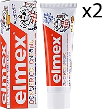 Fragrances, Perfumes, Cosmetics Set "From the first milk tooth to 6 years" - Elmex Kids (t/paste/2x50ml)