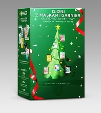 Advent Calendar, 12 products - Garnier Skin Naturals 12 Days Of Mask Xmass 2022 — photo N1