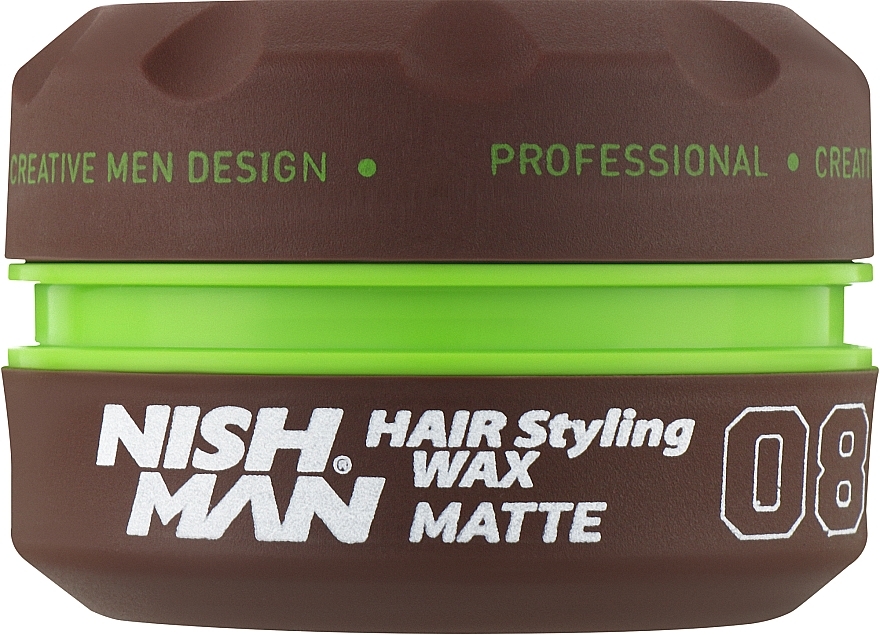Hair Styling Wax - Nishman Hair Styling Wax 08 Matte — photo N2