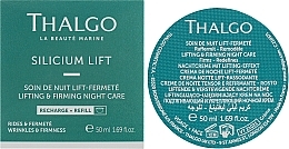 リフティング＆引き締めナイトフェイスクリーム - Thalgo Silicium Lift Intensive Lifting & Firming Night Care (交換可能なブロック)	 — photo N2