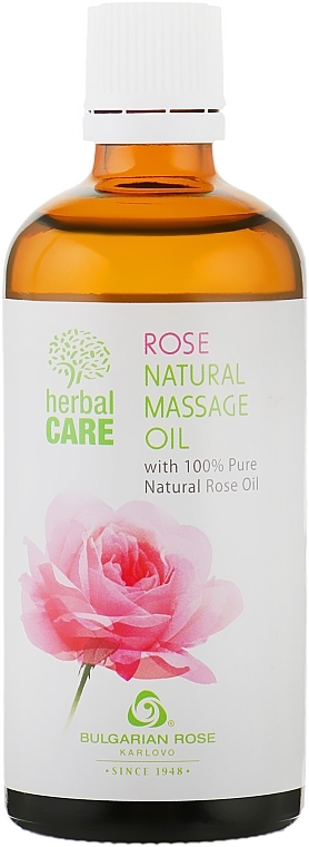 Massage Oil "Rose" - Bulgarian Rose Herbal Care — photo N1