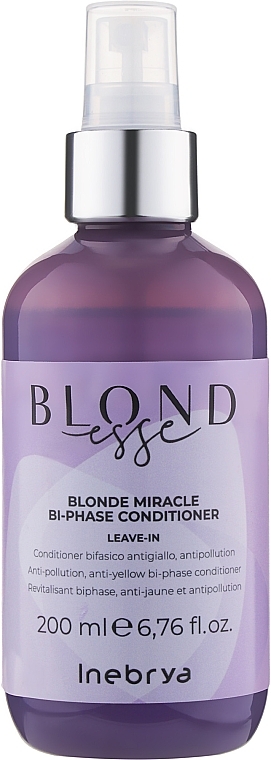 Bi-Phase Conditioner - Inebrya Blondesse Miracle Bi-Phase Conditioner — photo N3