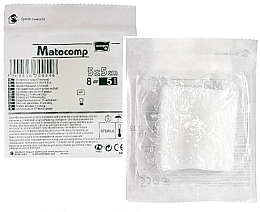 Gauze Compresses, 17-thread, 8-layer, sterile, 5x5 cm, 5 pcs. - Matopat Matocomp — photo N1