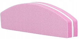 Mini Semicircle Nail Buffer, 100/180, pink - Tools For Beauty MiMo Nail Buffer Pink — photo N2