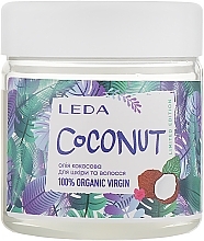 Fragrances, Perfumes, Cosmetics Natural 100% Organic Virging Skin & Hair Coconut Oil - Leda Natural Coconut Oil For Skin and Hair