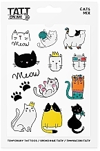 Temporary Tattoos - TATTon.me Cats Mix Set — photo N1