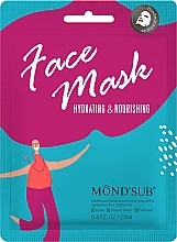 Fragrances, Perfumes, Cosmetics Coconut Water and Probiotic Moisturising & Nourishing Face Mask - Mond'Sub Hydrating & Nourishing Face Mask