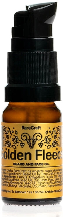 Golden Fleece Beard Oil - RareCraft Beard Oil Golden Fleece — photo N1