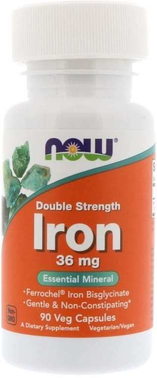 Iron Capsules, 36 mg - Now Foods Iron — photo N1