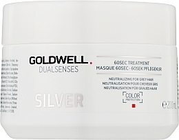 Blonde & Grey Hair Mask - Goldwell Dualsenses Silver 60sec Treatment — photo N12