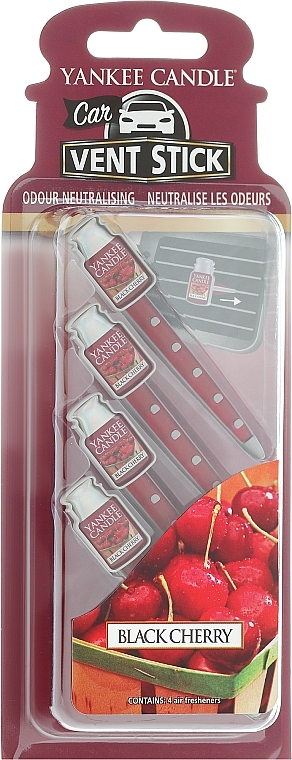 Car Air Freshener - Yankee Candle Car Vent Stick Black Cherry — photo N2