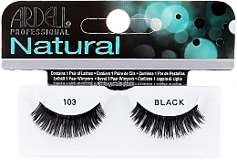 False Lashes - Ardell Natural Demi Black 103 — photo N1