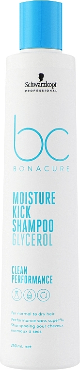 Shampoo for Normal and Dry Hair - Schwarzkopf Professional Bonacure Moisture Kick Shampoo Glycerol — photo N2