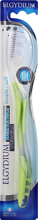 Whitening Soft Toothbrush, green - Elgydium Whitening Soft — photo N1