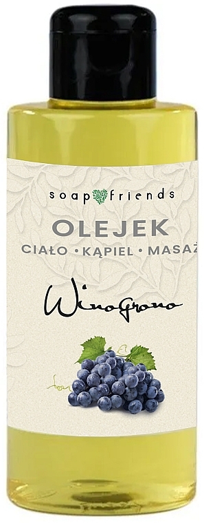 Grape Body, Massage and Bath Oil - Soap & Friends Grape Oil — photo N1