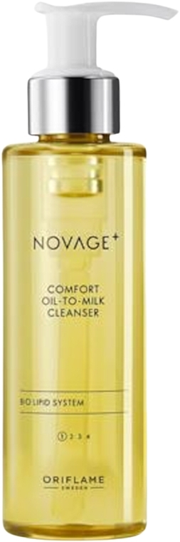 Face Cleansing Oil - Oriflame Novage+ Comfort Oil To Milk Cleanser — photo N1