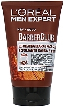 Fragrances, Perfumes, Cosmetics Exfoliating Beard & Face Scrub - L'Oreal Paris Men Expert Barber Club Exfoliating Beard & Face Scrub