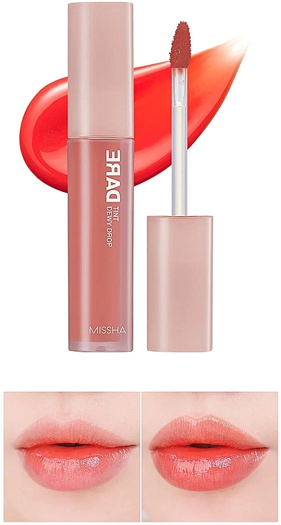 Lip Tint - Missha Dare Tint Dewy Drop (aby Coral) — photo N3