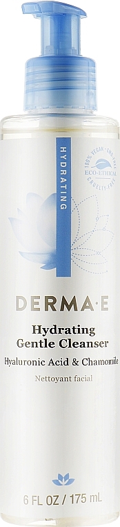 Moisturising Face Cleanser with Hyaluronic Acid - Derma E Hydrating Gentle Cleanser — photo N1