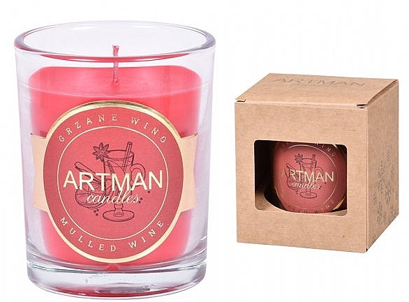 Decorative Candle in Glass, 8x9.5 cm - Artman Mulled Wine — photo N1