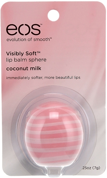 Lip Balm "Coconut Milk" - EOS Smooth Sphere Lip Balm Coconut Milk — photo N2