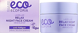 Night Face Cream - Ecoforia Lavender Clouds Lamellar Relax Night Face Cream — photo N2
