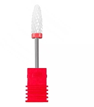 Cone Ceramic Nail Drill Bit, red - Sleek Shine — photo N1