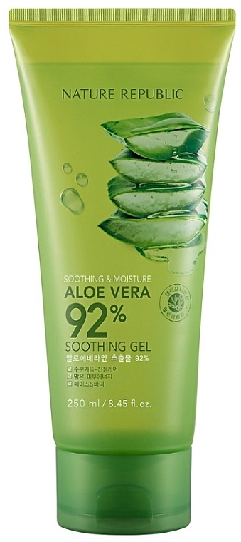 Face & Body Gel, tube - Nature Republic Soothing & Moisture Aloe Vera 92% Soothing Gel — photo N1