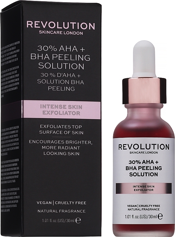 Intensive Chemical Peel for Radiant Skin - Revolution Skincare 30% AHA + BHA Peeling Solution — photo N2