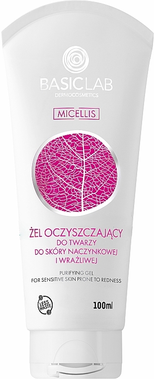 Cleansing Gel for Capillary and Sensitive Skin - BasicLab Dermocosmetics Micellis — photo N2
