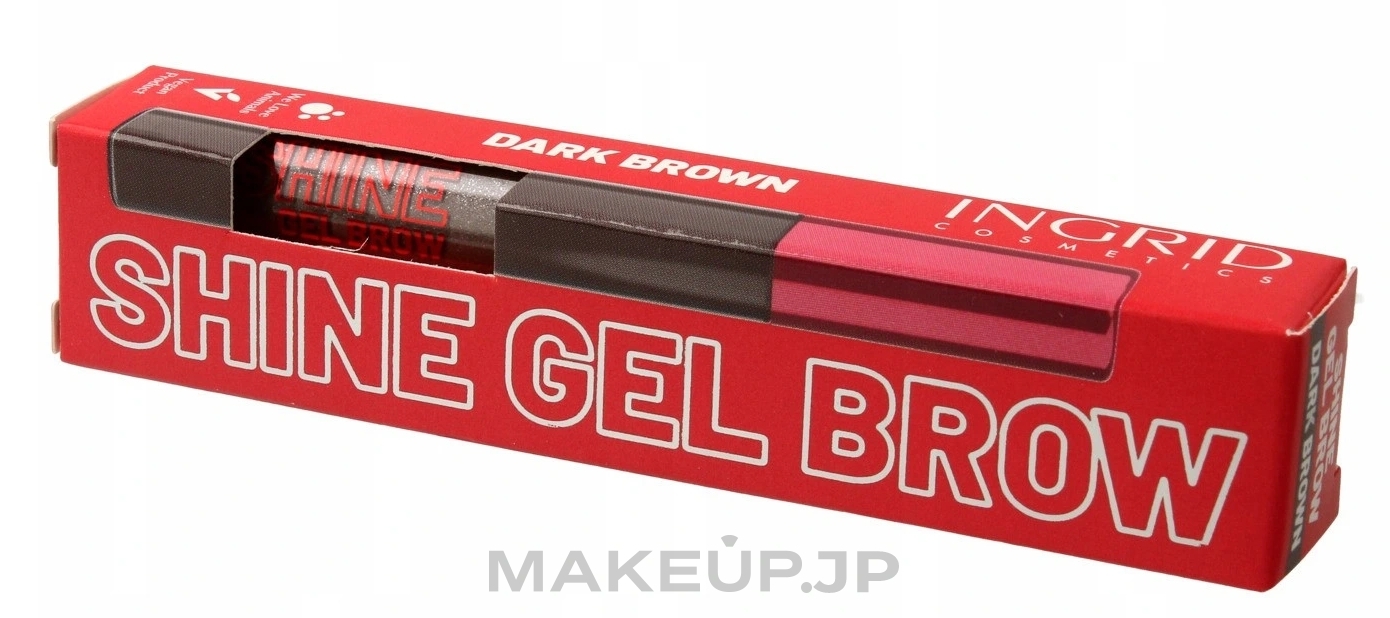 Shaping Brow Gel - Ingrid Cosmetics Shine Gel Brow — photo Dark Brown