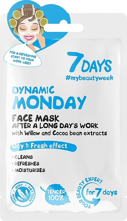 After A Long Day's Work Face Mask "Dynamic Monday" - 7 Days Dynamic Monday — photo N1