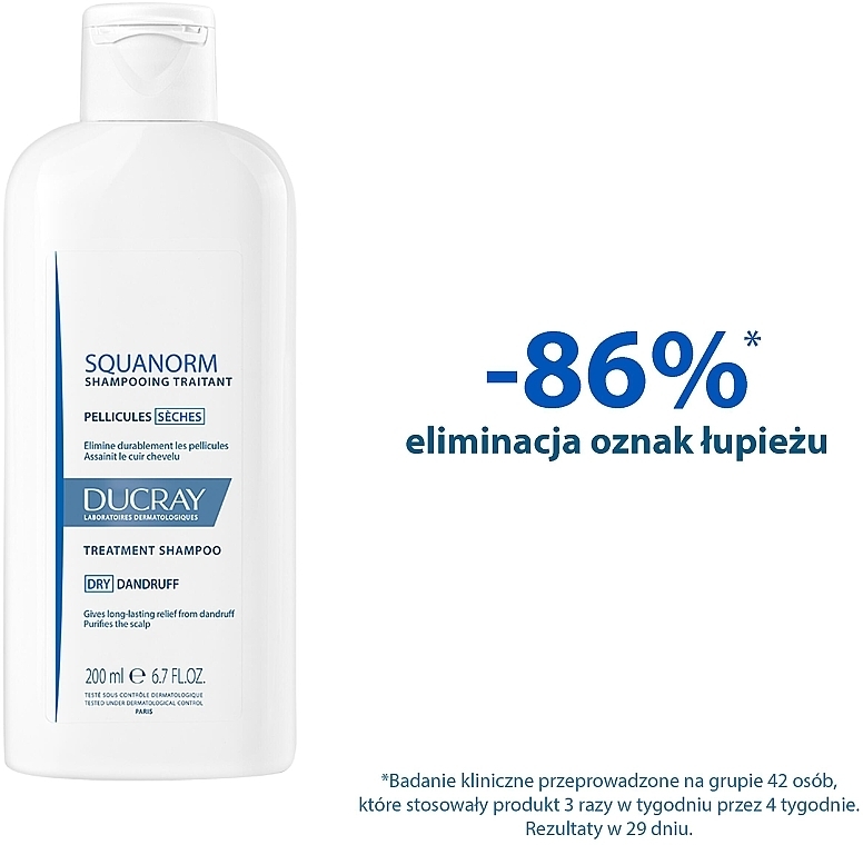 Anti Dry Dandruff Shampoo - Ducray Squanorm Selezhel Shampoo — photo N5