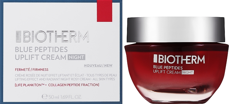 Lifting & Radiance Night Cream for All Skin Types - Biotherm Blue Peptides Uplift Night Cream — photo N1