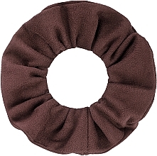 Suede Classic Hair Scrunchie, Brown - MakeUp — photo N2