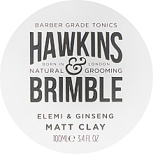 Fragrances, Perfumes, Cosmetics Hair Styling Pomade - Hawkins & Brimble Elemi & Ginseng Matt Clay