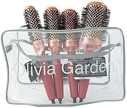 Fragrances, Perfumes, Cosmetics Hair Brush Set, 4 pcs. - Olivia Garden Heat Pro Bag