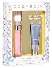 Fragrances, Perfumes, Cosmetics Set - Cosmedix Liquid Crystal Luxe Kit (lip/gloss/4ml + eye/ser/7g)