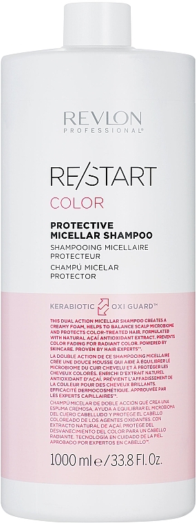 Colored Hair Shampoo - Revlon Professional Restart Color Protective Micellar Shampoo — photo N2