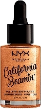 Fragrances, Perfumes, Cosmetics Face & Body Liquid Highlighter - NYX Professional Makeup California Beamin' Face & Body Liquid Highlighter