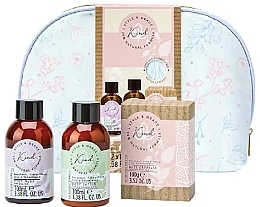 Fragrances, Perfumes, Cosmetics Set - Style & Grace Kind Cosmetic Bag Set (b/wash/100ml + b/lot/100ml + b/salt/100g + bag)